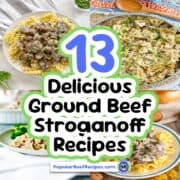 Delicious ground beef stroganoff recipes for hearty meals.